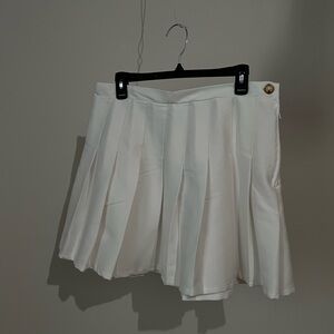 wild fable white pleated skirt with built in shorts size large